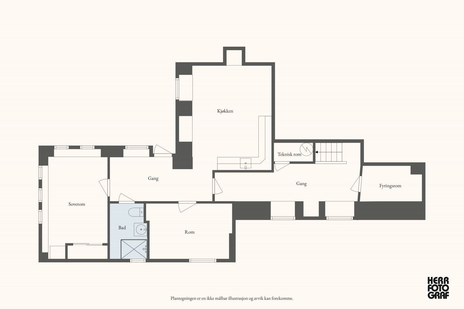 Plantegning. Galleribilde