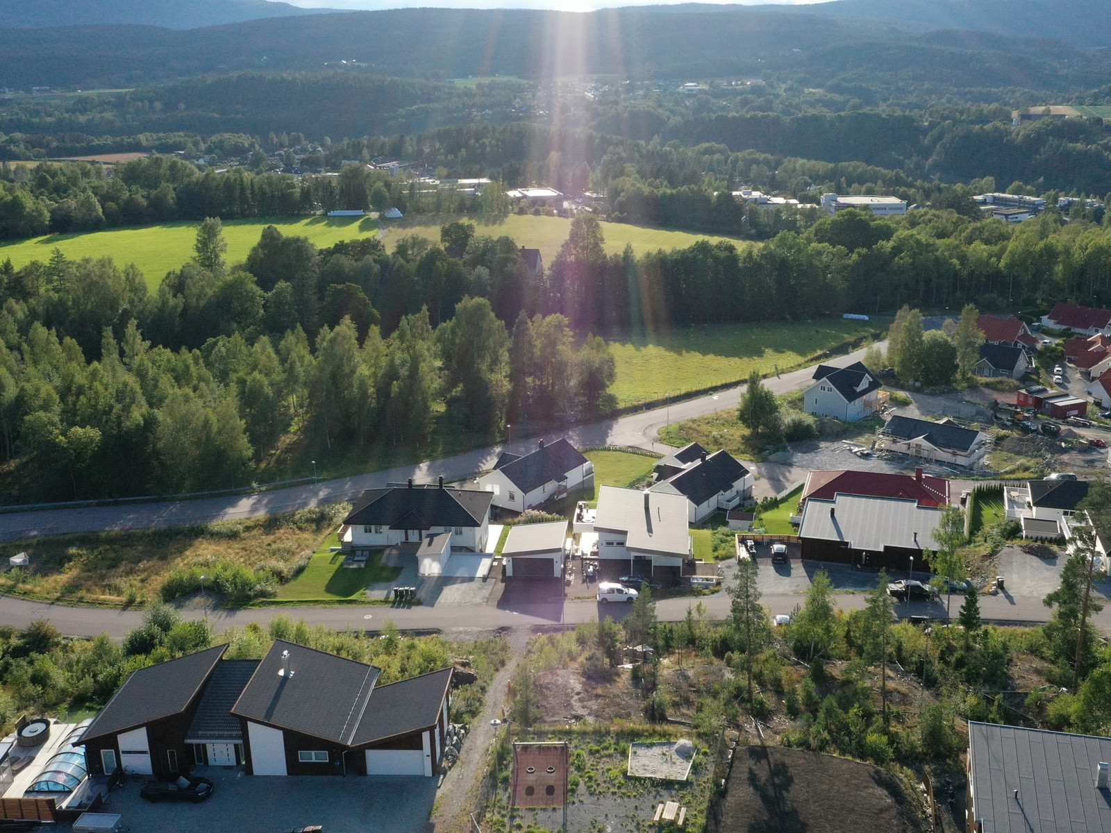 Melumenga, Åmot. Dronebilde fra 2022.