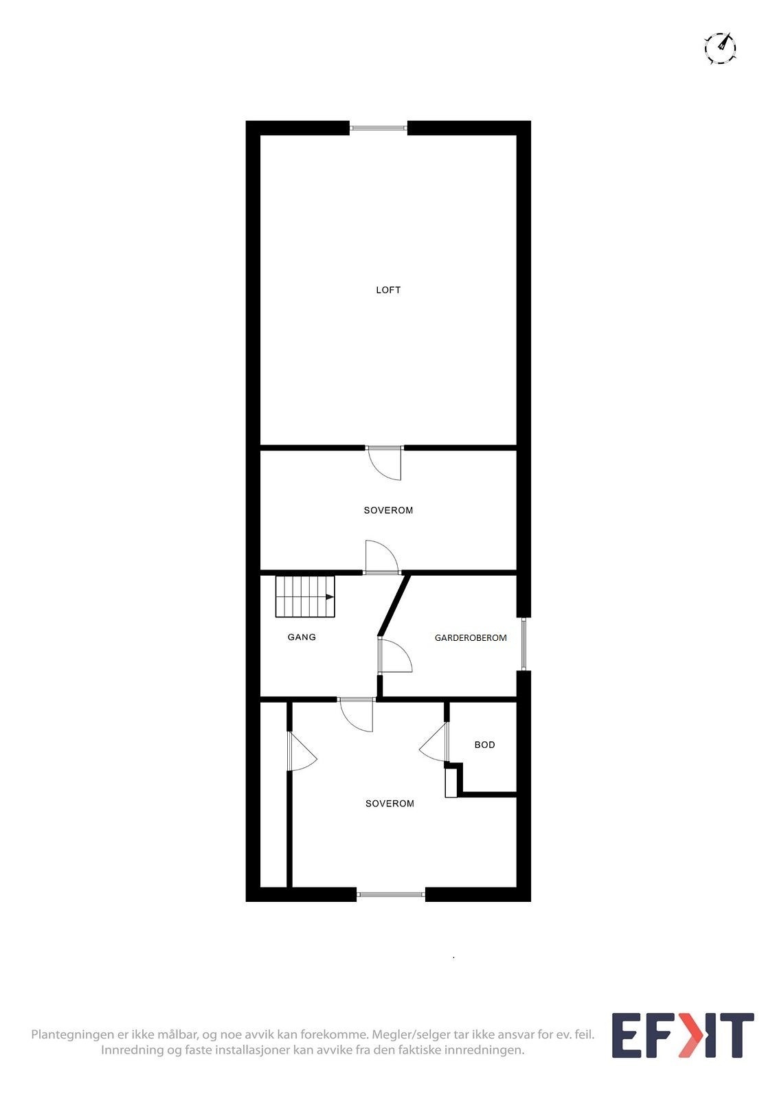 Plantegning over 2. etg. Galleribilde