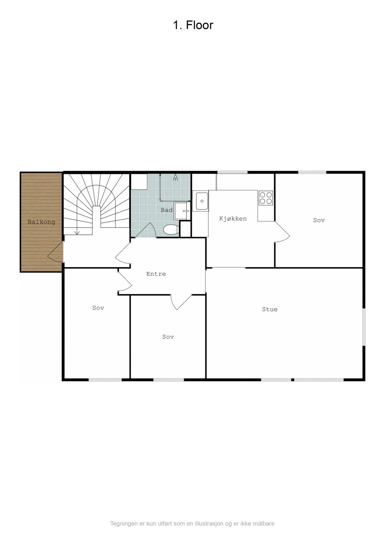 Plantegning 2. etasje Galleribilde