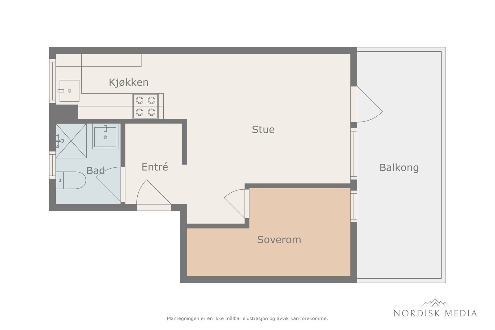 Plantegning 1.etasje Galleribilde