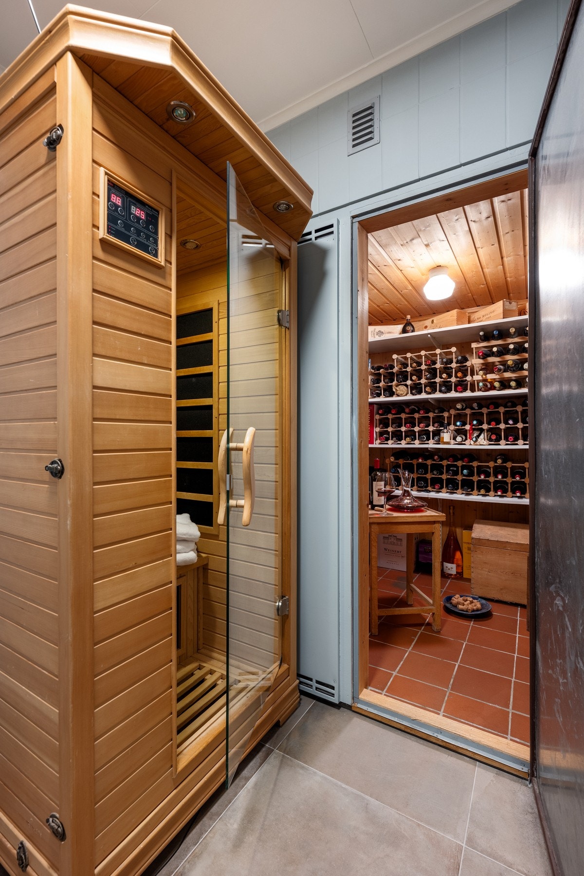 Kjølerom innenfor vaskerommet i underetasjen. Galleribilde