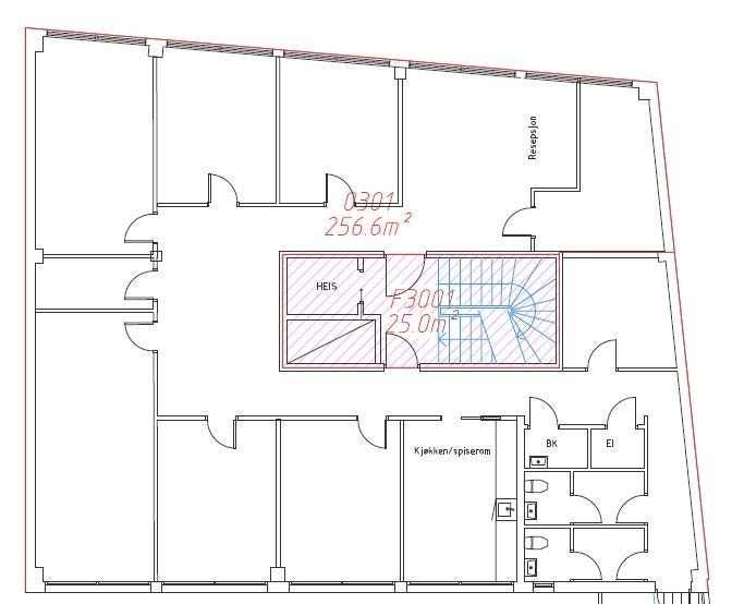 Nåværende planløsning Galleribilde
