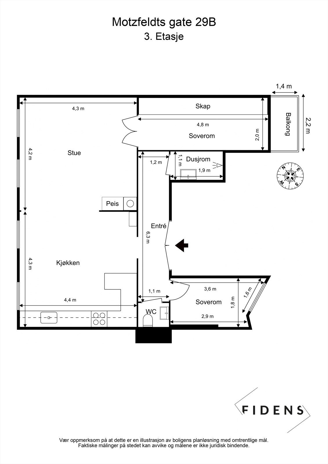 Plantegning Galleribilde