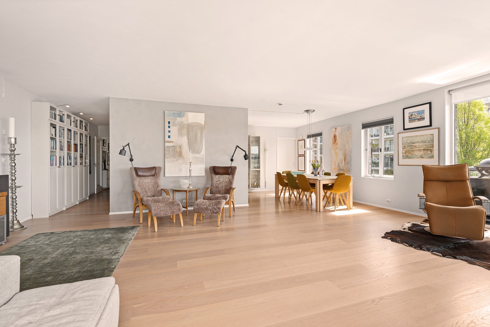 flott enstavs parkettgulv Galleribilde