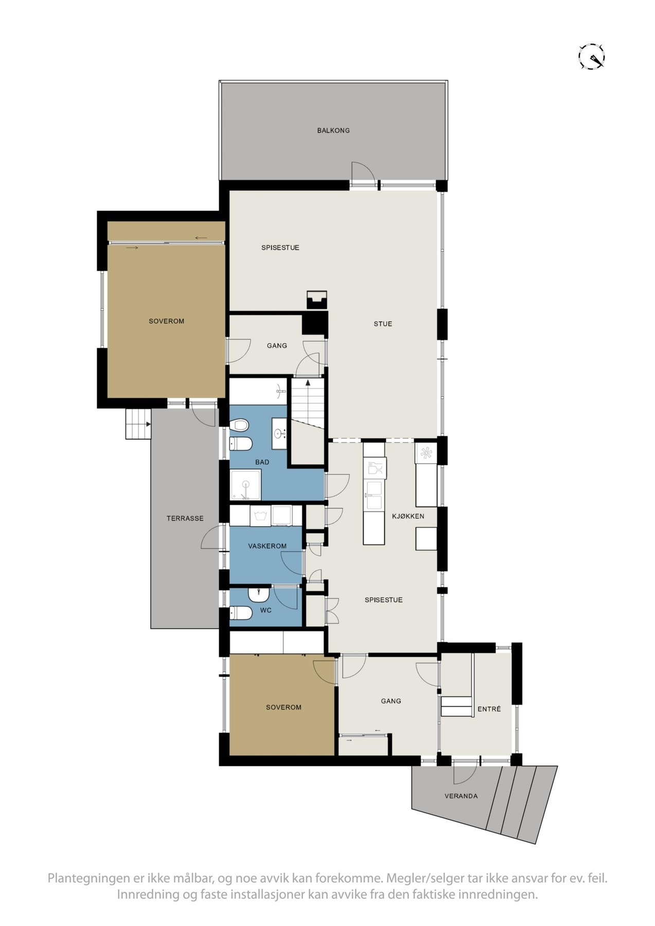 Plantegning hovedplan Galleribilde