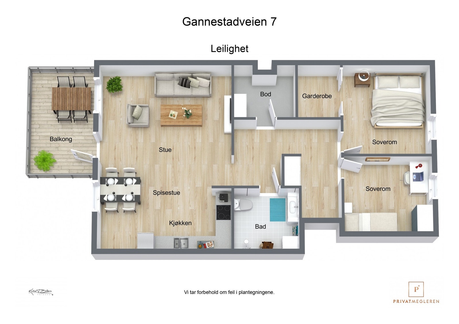 3 D plantegning Galleribilde