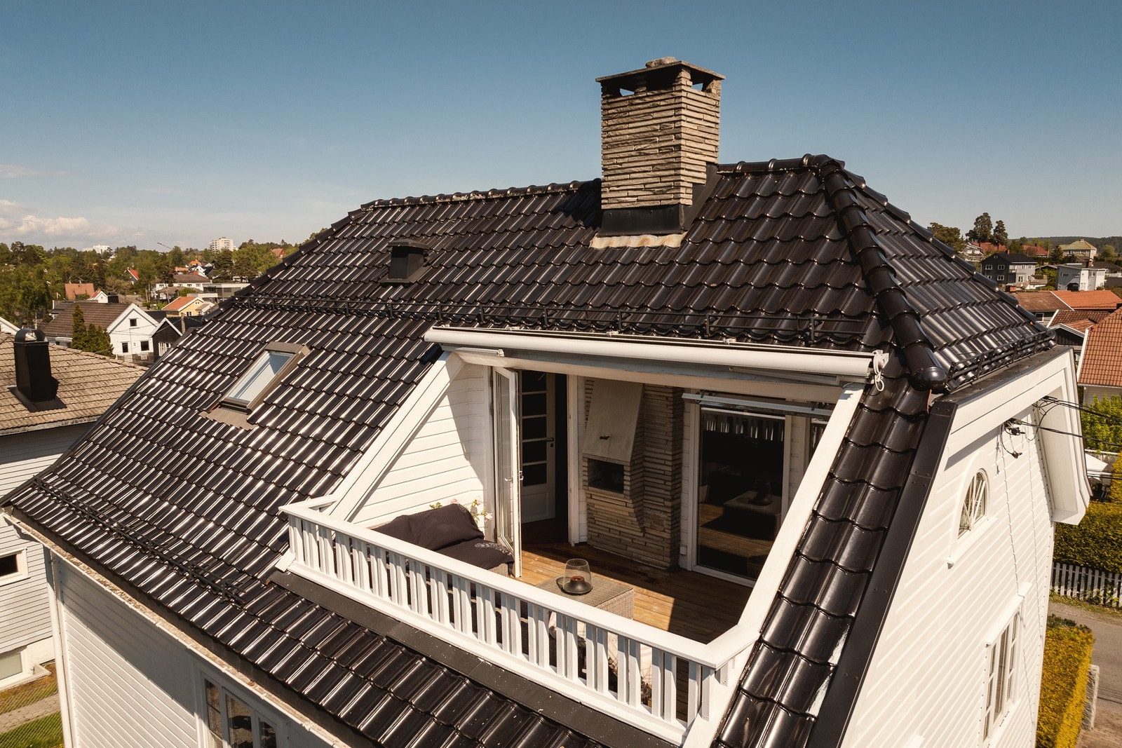 Solrik terrasse på ca 12 kvm. Galleribilde
