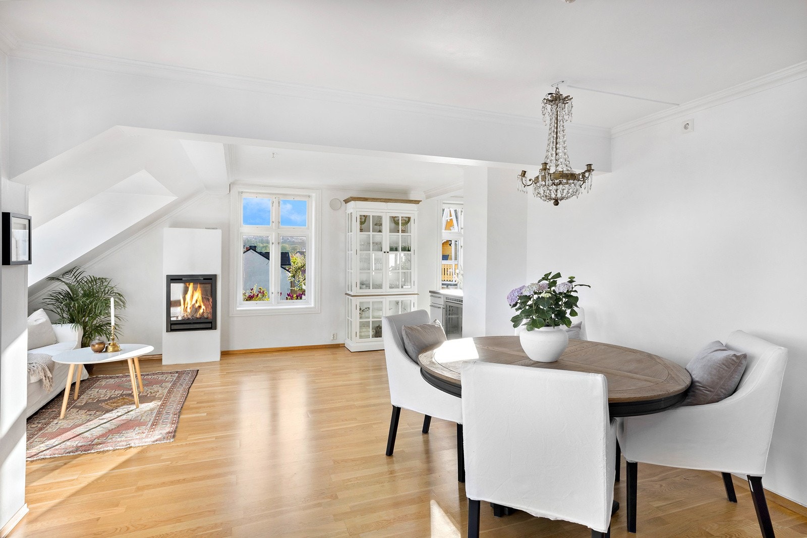 Leiligheten er fra 2007 og bærer preg av forsiktig bruk. Galleribilde