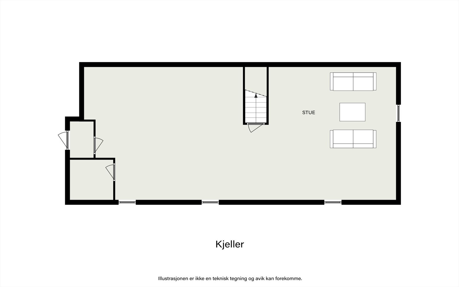 Plantegning kjeller Galleribilde