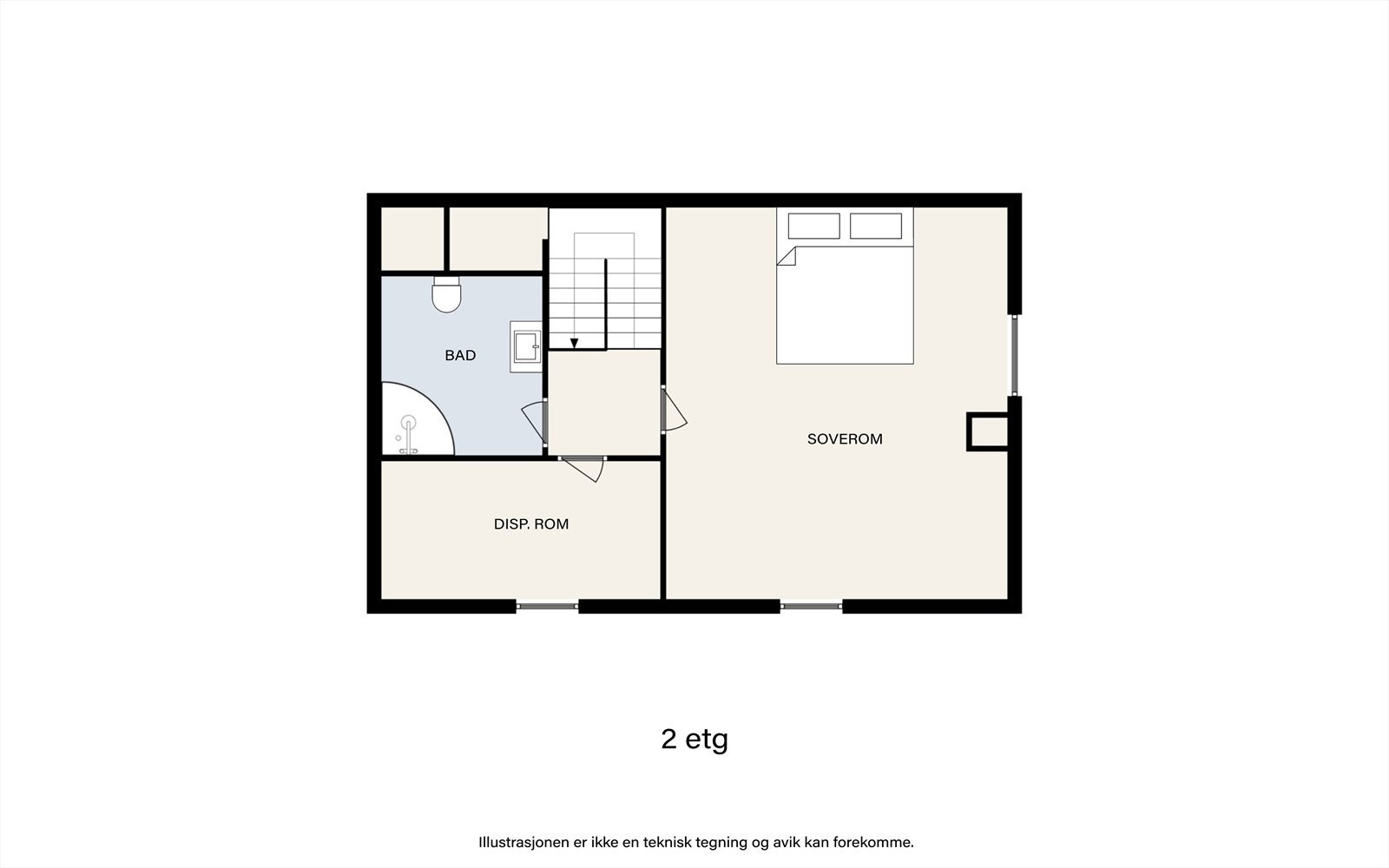 Plantegning 2. etasje Galleribilde
