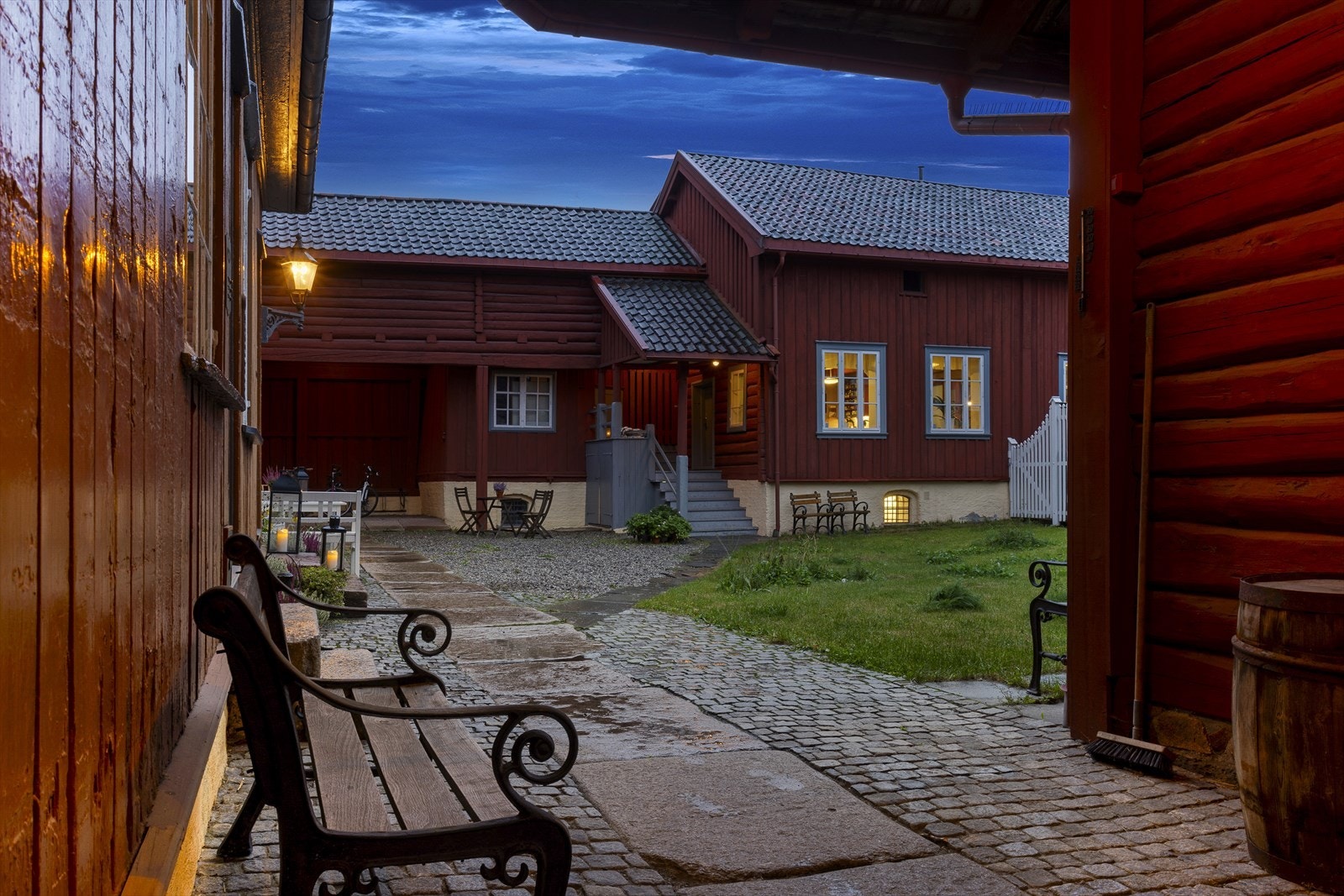 Et svært hyggelig felles uteområde Galleribilde