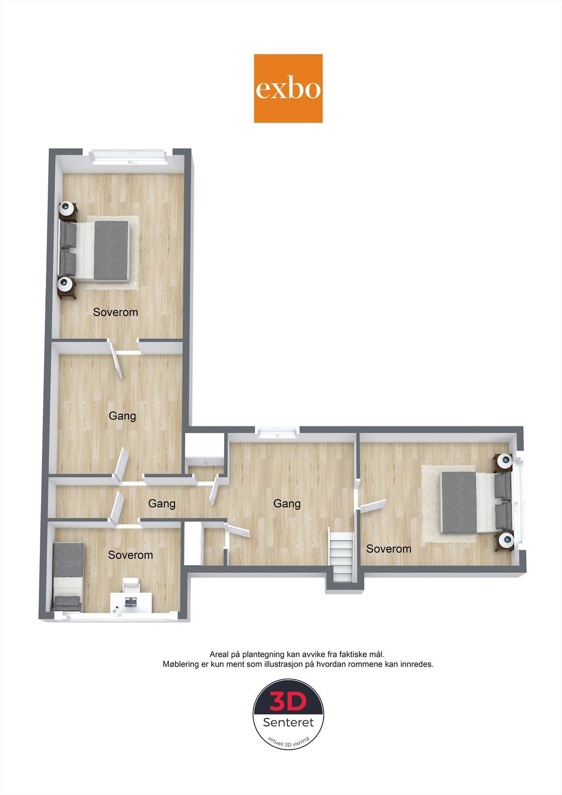 Plantegning loft Galleribilde