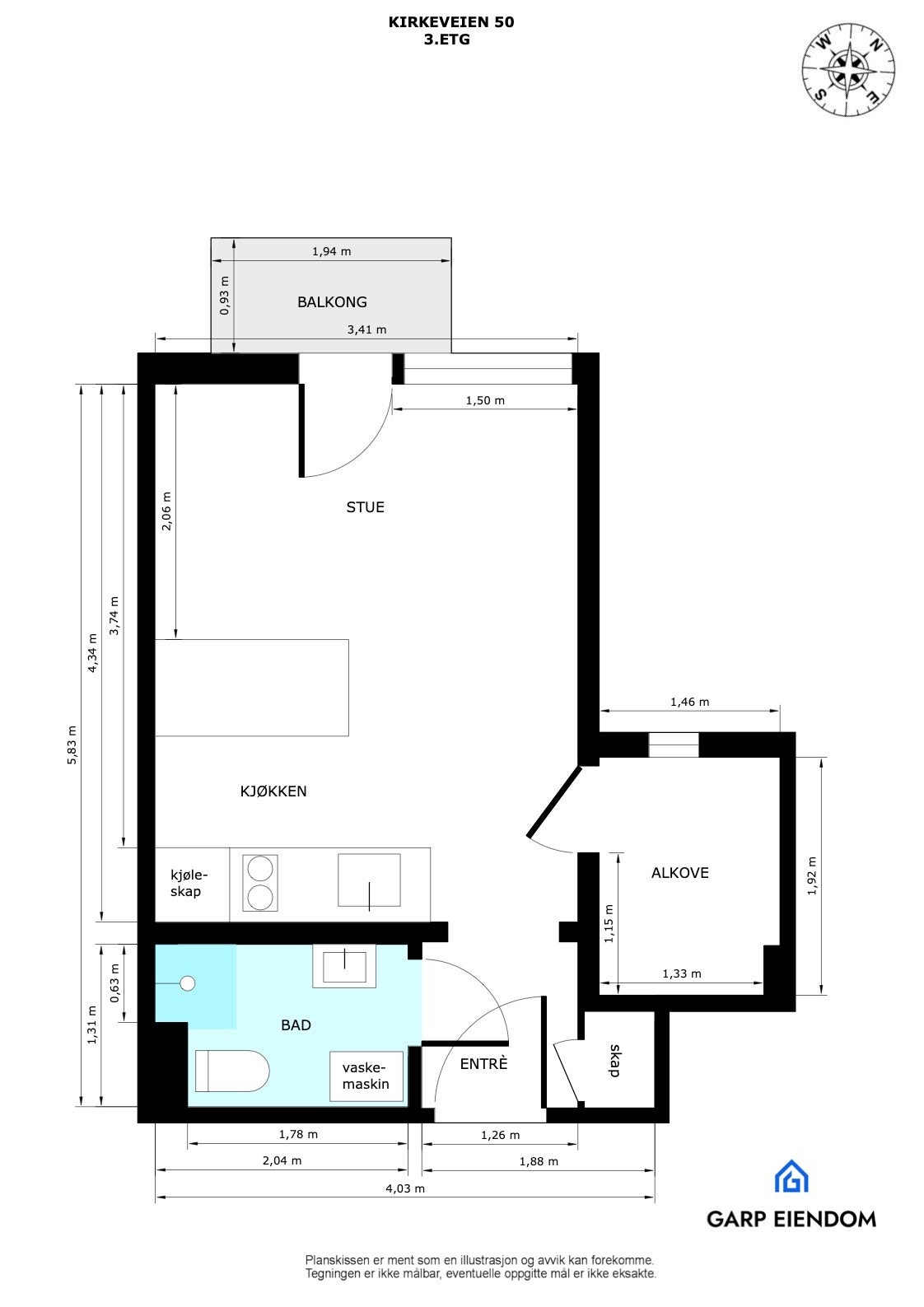 Plantegning Galleribilde