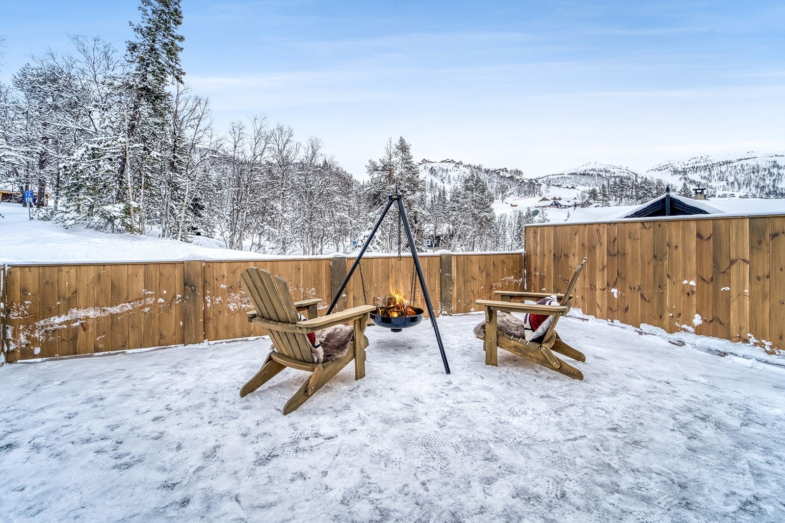 Terrasse over carport Galleribilde
