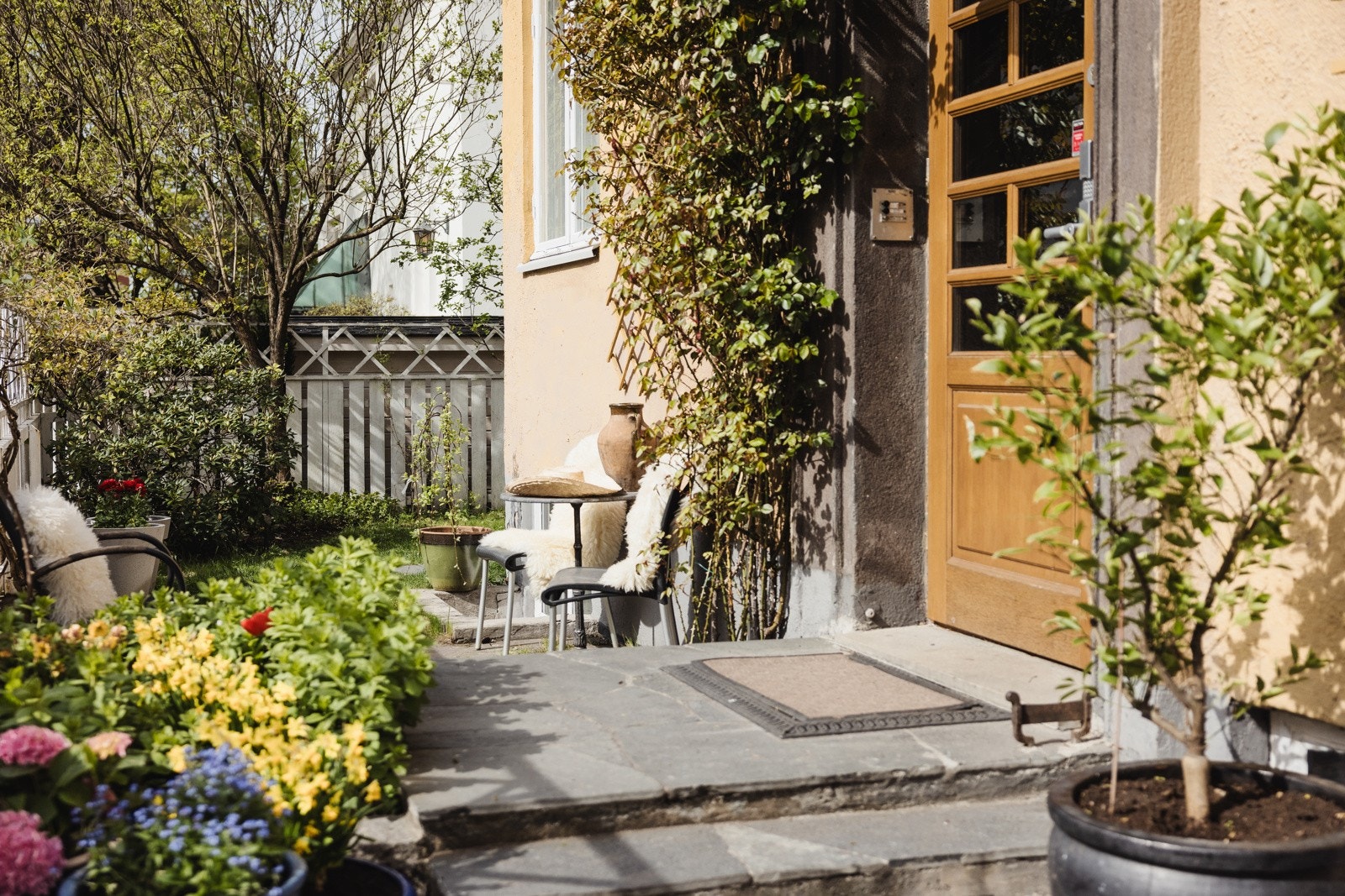 Inngangspartiet er svært så innbydende. Galleribilde