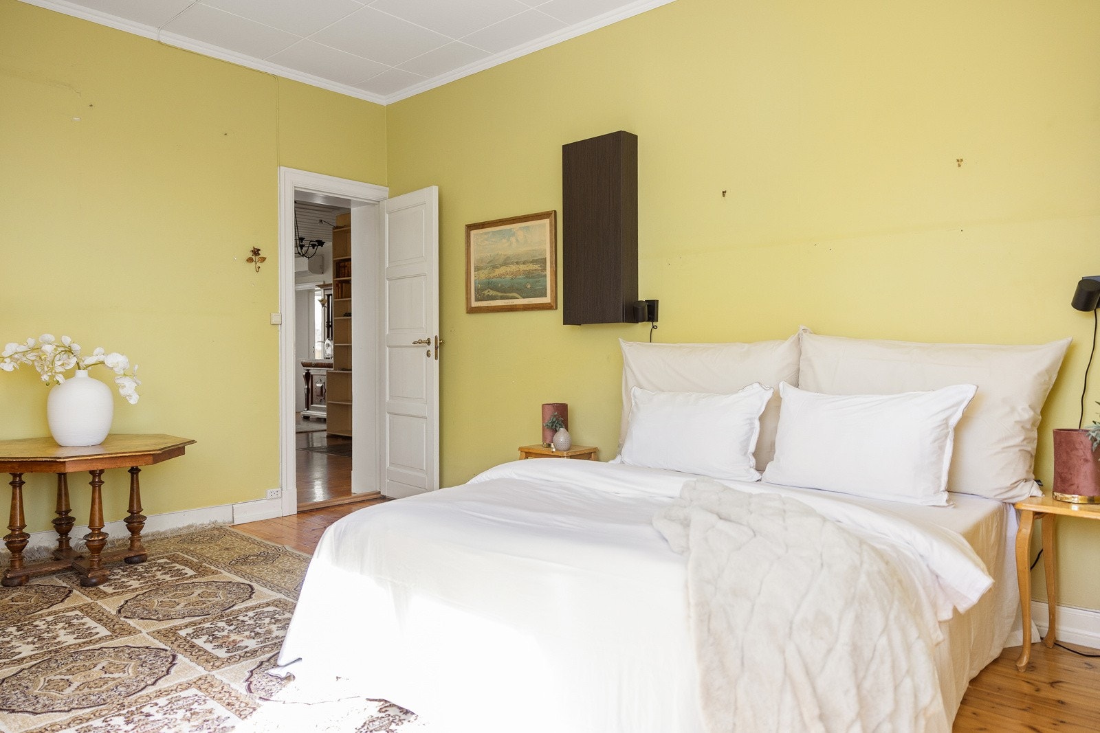 Eksempel på hvor behagelig et soverom kan gjøres, ser man her. Galleribilde