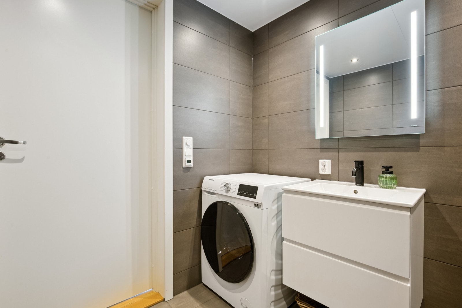 Her er det også opplegg til vaskemaskin Galleribilde