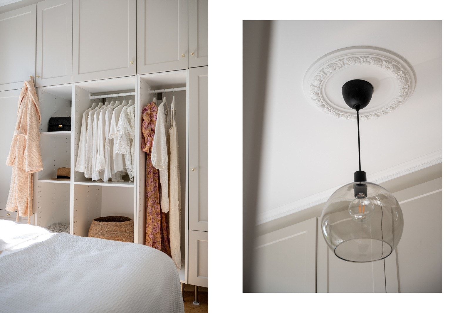 Rommet er malt i en lys og harmonisk fargetone og har vindusflater som slipper inn godt med naturlig lys. Galleribilde