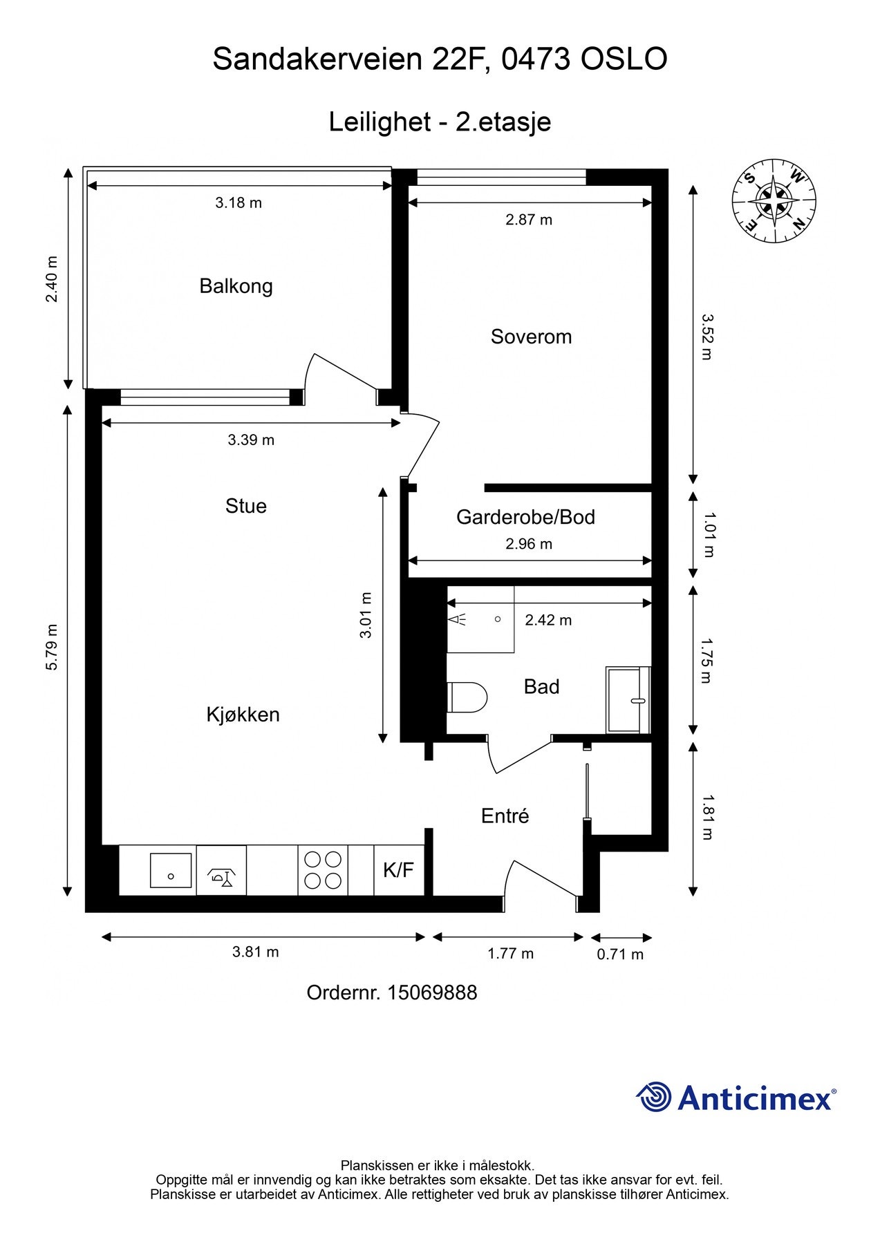 Få oversikten over planløsningen. Det følger en bod i kjeller (heis ned) på cirka 7 m². Galleribilde