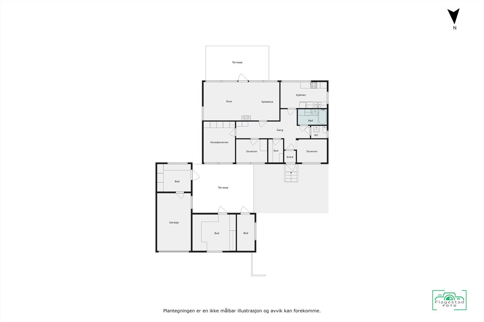 Plantegning Galleribilde