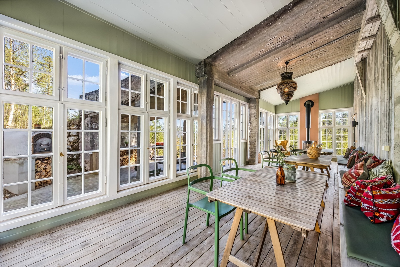 Vinterhagen, en koselig plass å samle familie og venner. Galleribilde