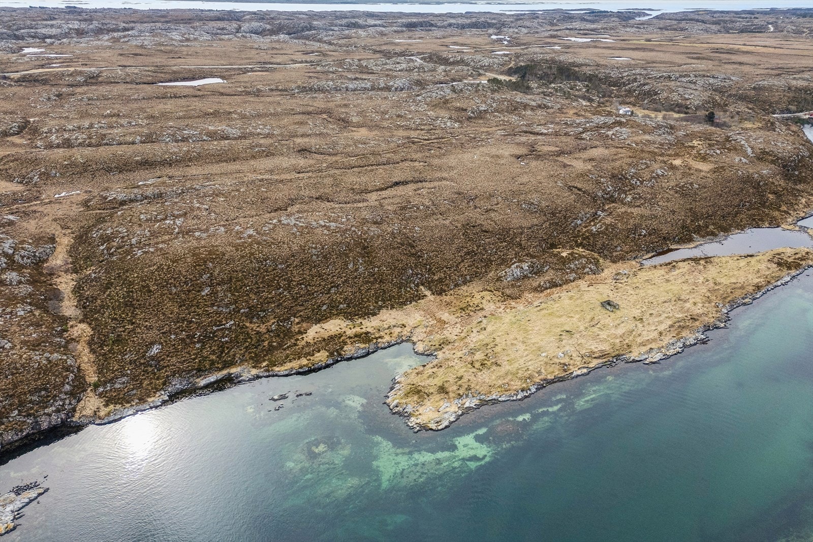 Dronebilde av deler av eiendommen Galleribilde