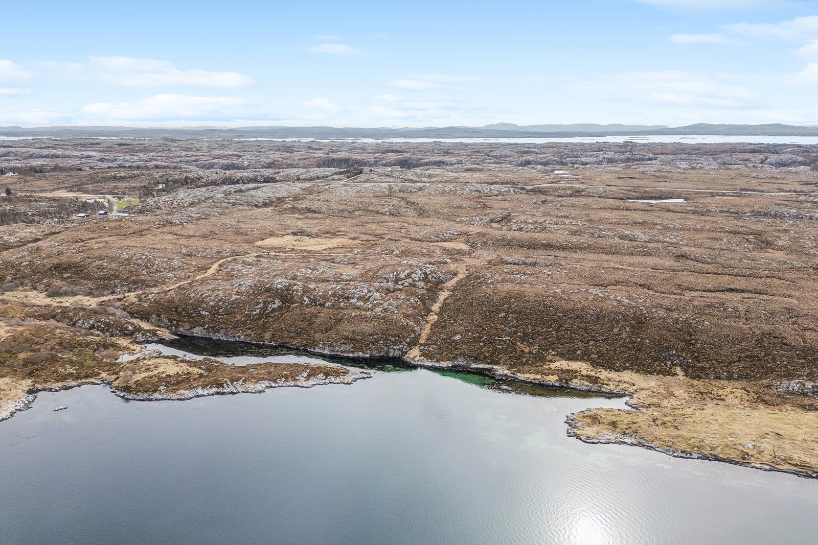 Dronebilde av deler av eiendommen Galleribilde