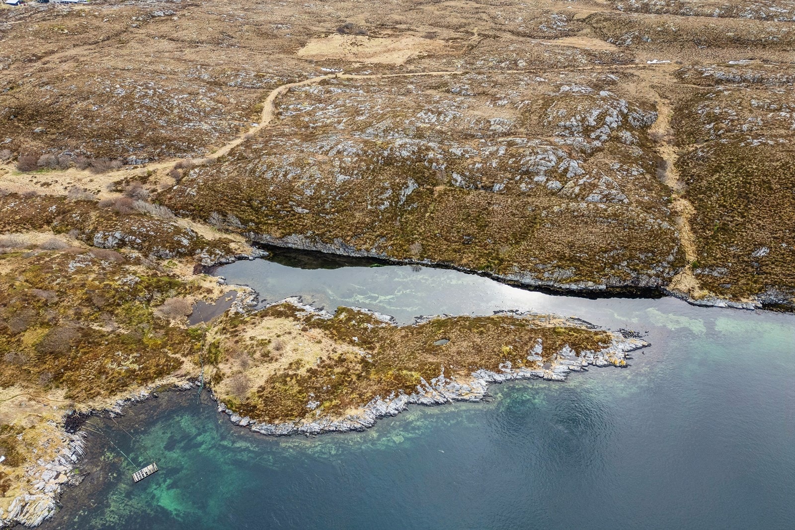 Dronebilde av deler av eiendommen Galleribilde