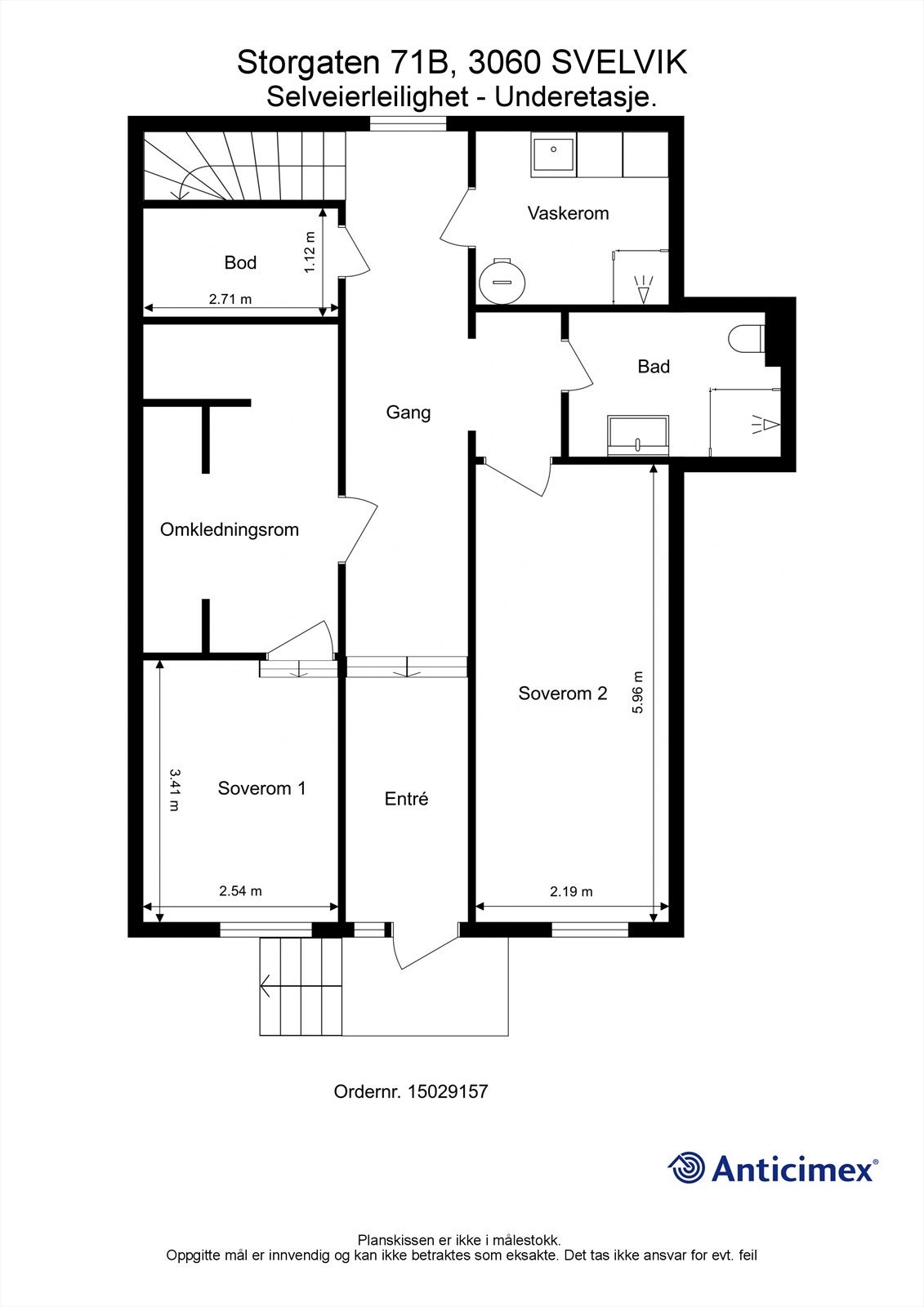 Plantegning underetasje Galleribilde