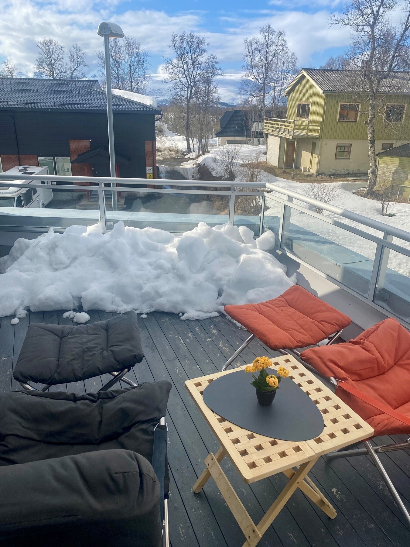 Privat bilde fra balkong i 2. etasje Galleribilde