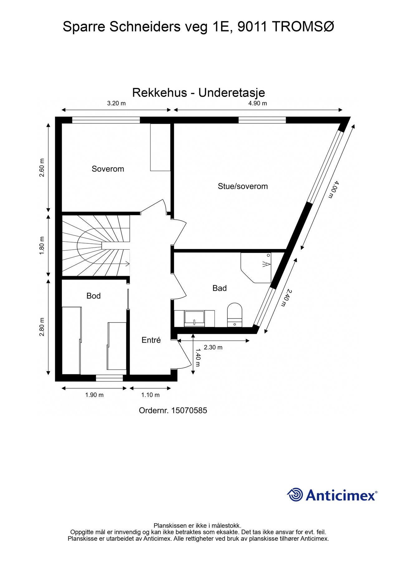 Plantegning underetasje Galleribilde