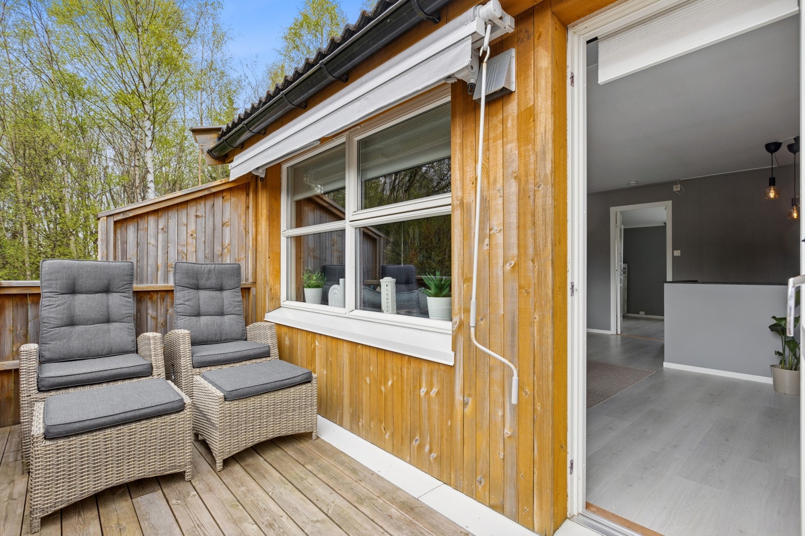 Verandaen er på ca. 7 kvm Galleribilde