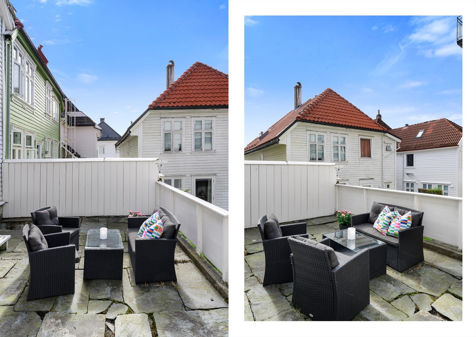 Sameiet har en vakker felles bakgård, perfekt for å nyte varme sommerdager. Galleribilde