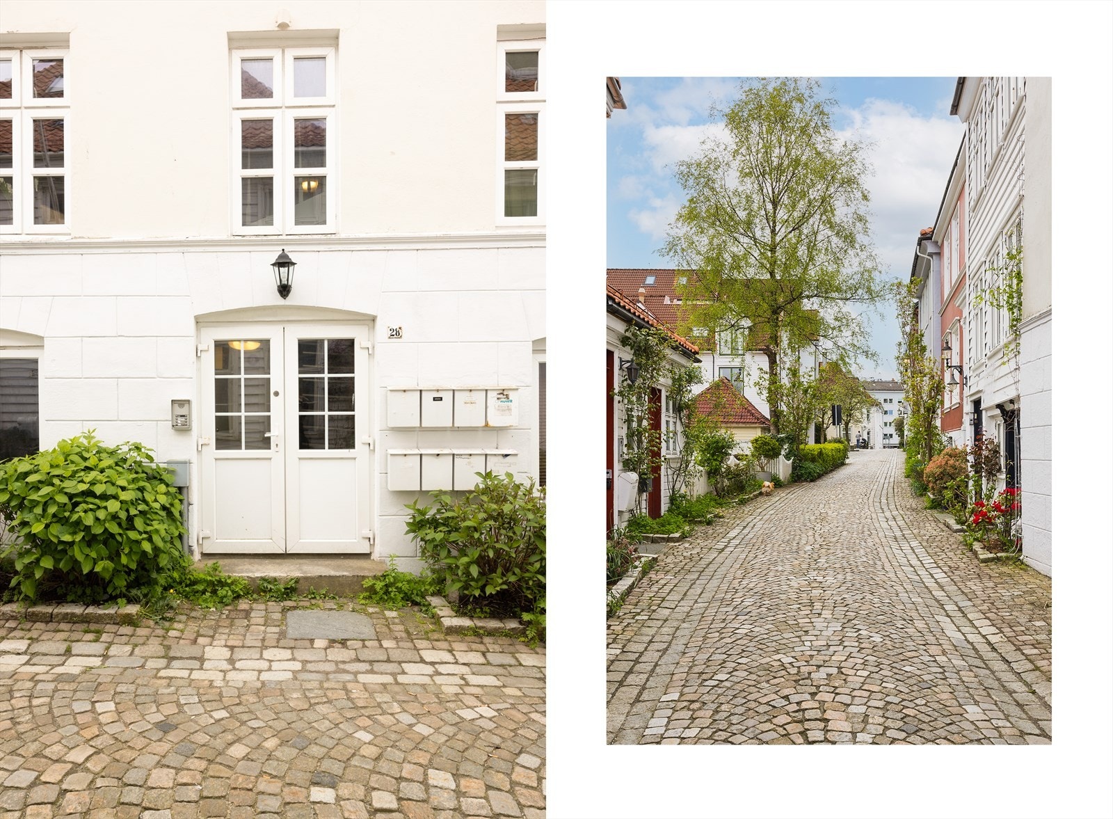 Området er preget av en blanding av eldre trehusbebyggelse og nyere leilighetsbygg, noe som gir en koselig og autentisk atmosfære. Nærheten til Nordnesparken og sjøen gir gode muligheter for rekreasjon og friluftsliv. Galleribilde