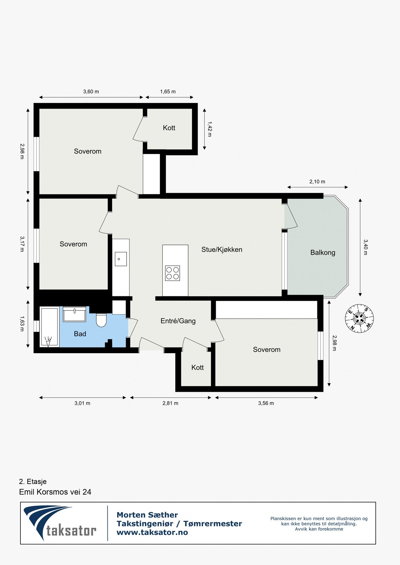 Plantegning Galleribilde