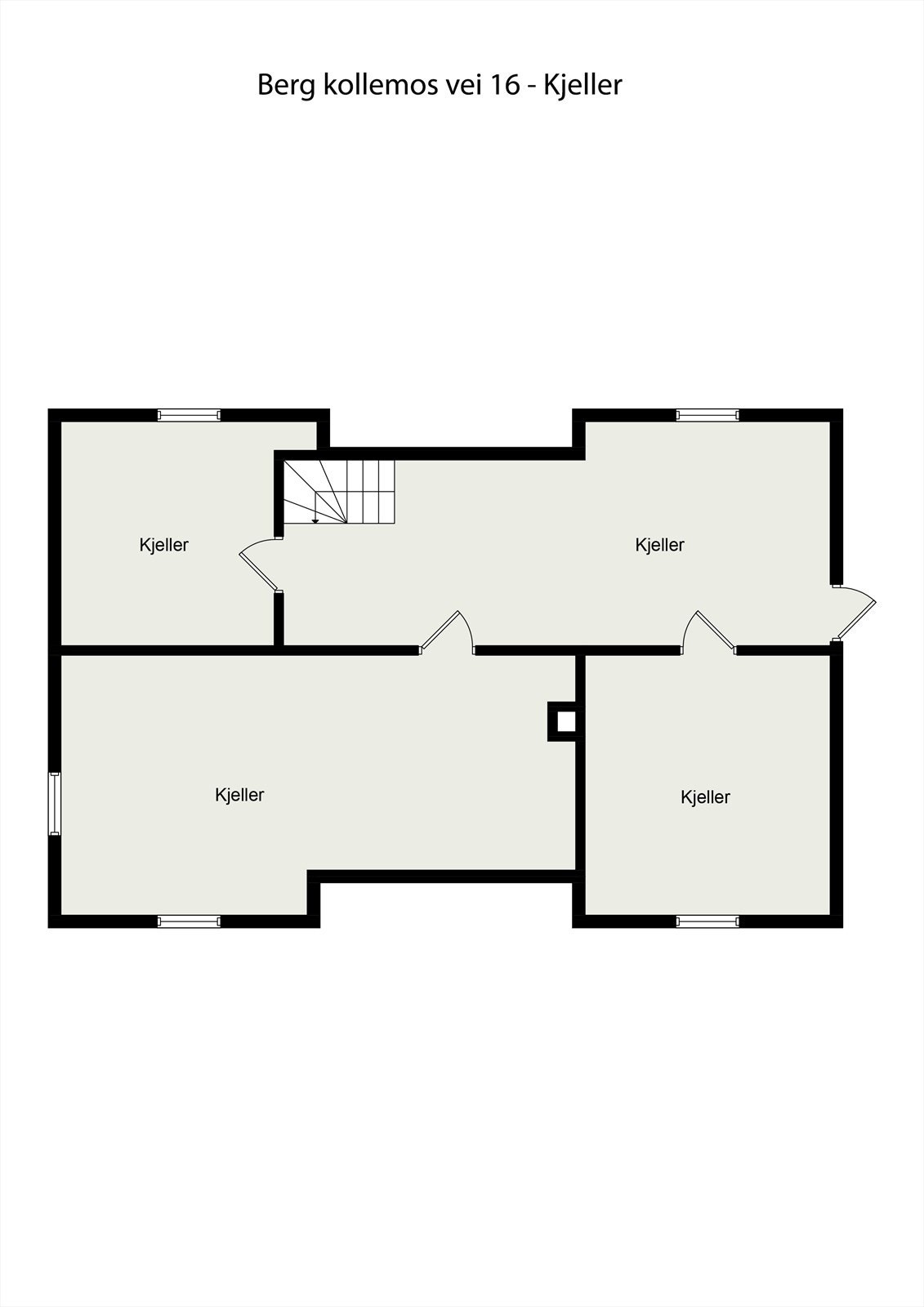 Plantegning av kjeller Galleribilde