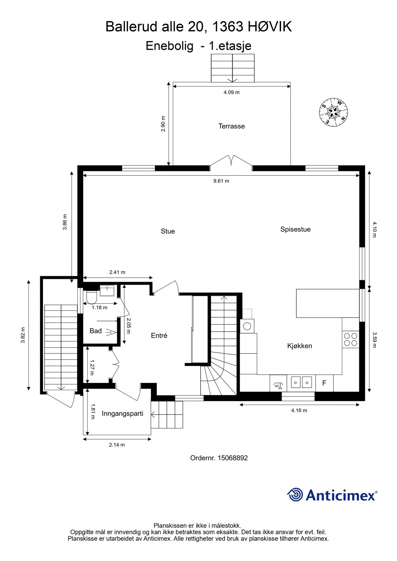 Plantegning - 1. etasje Galleribilde