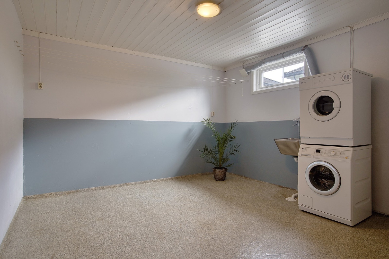 Vaskerommet er av god størrelse Galleribilde