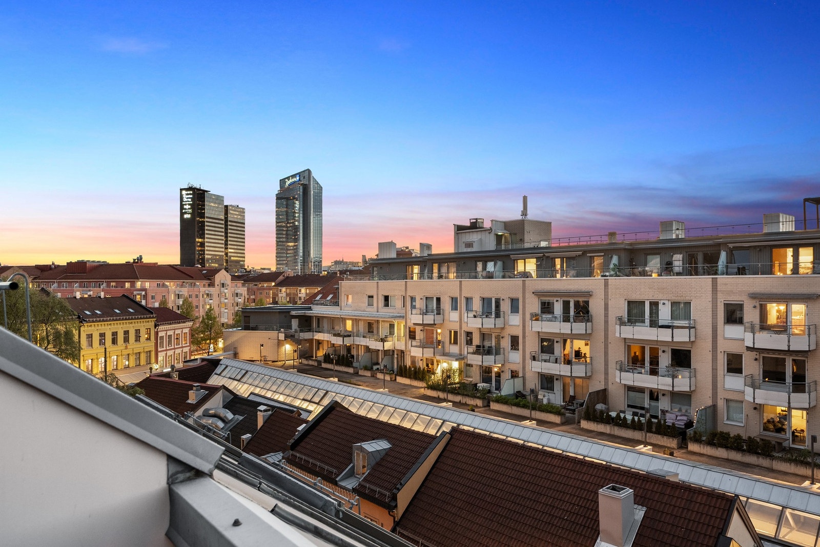 Utsyn fra takterrassen Galleribilde