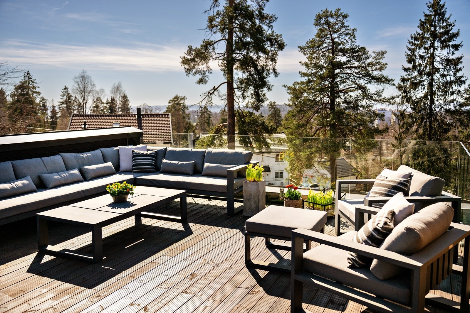 Utsikt ut over Oslo, svært gode solforhold hele dagen. Galleribilde