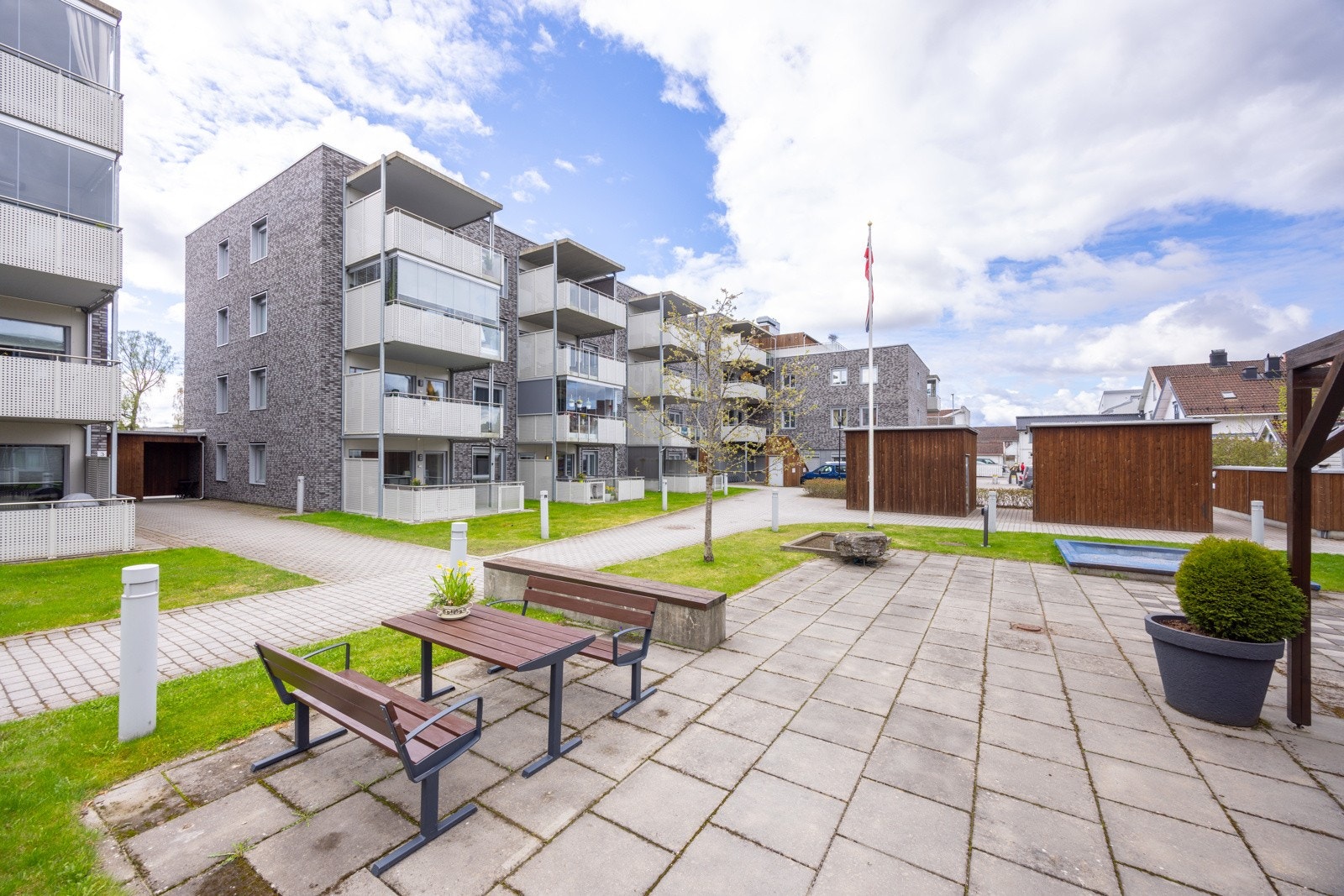 Koselig uteområde Galleribilde