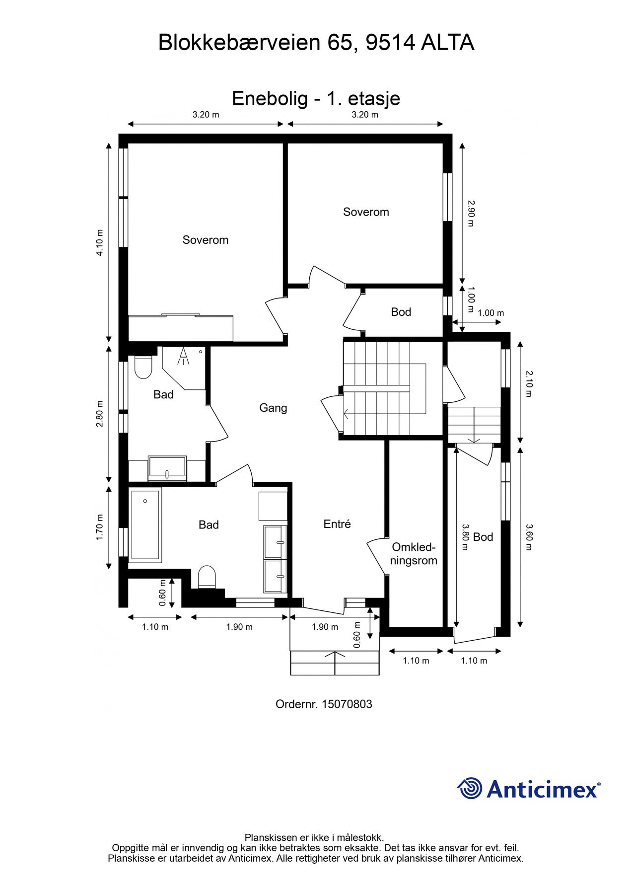 Plantegning, 1.etasje Galleribilde