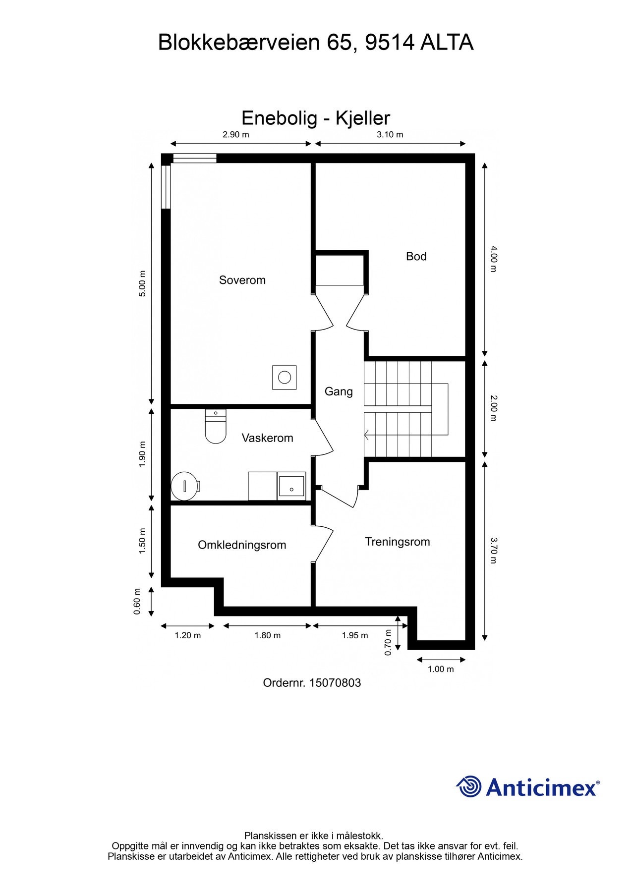 Plantegning, kjeller Galleribilde