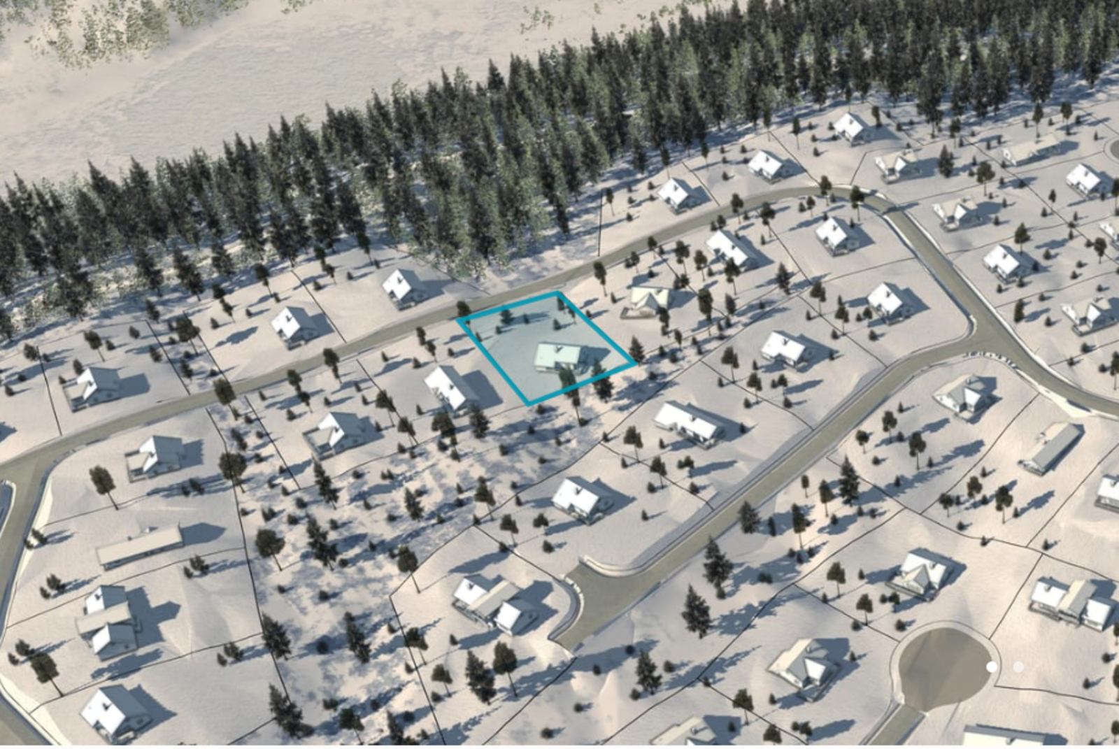 Tomtekart med tomt 62 markert Galleribilde