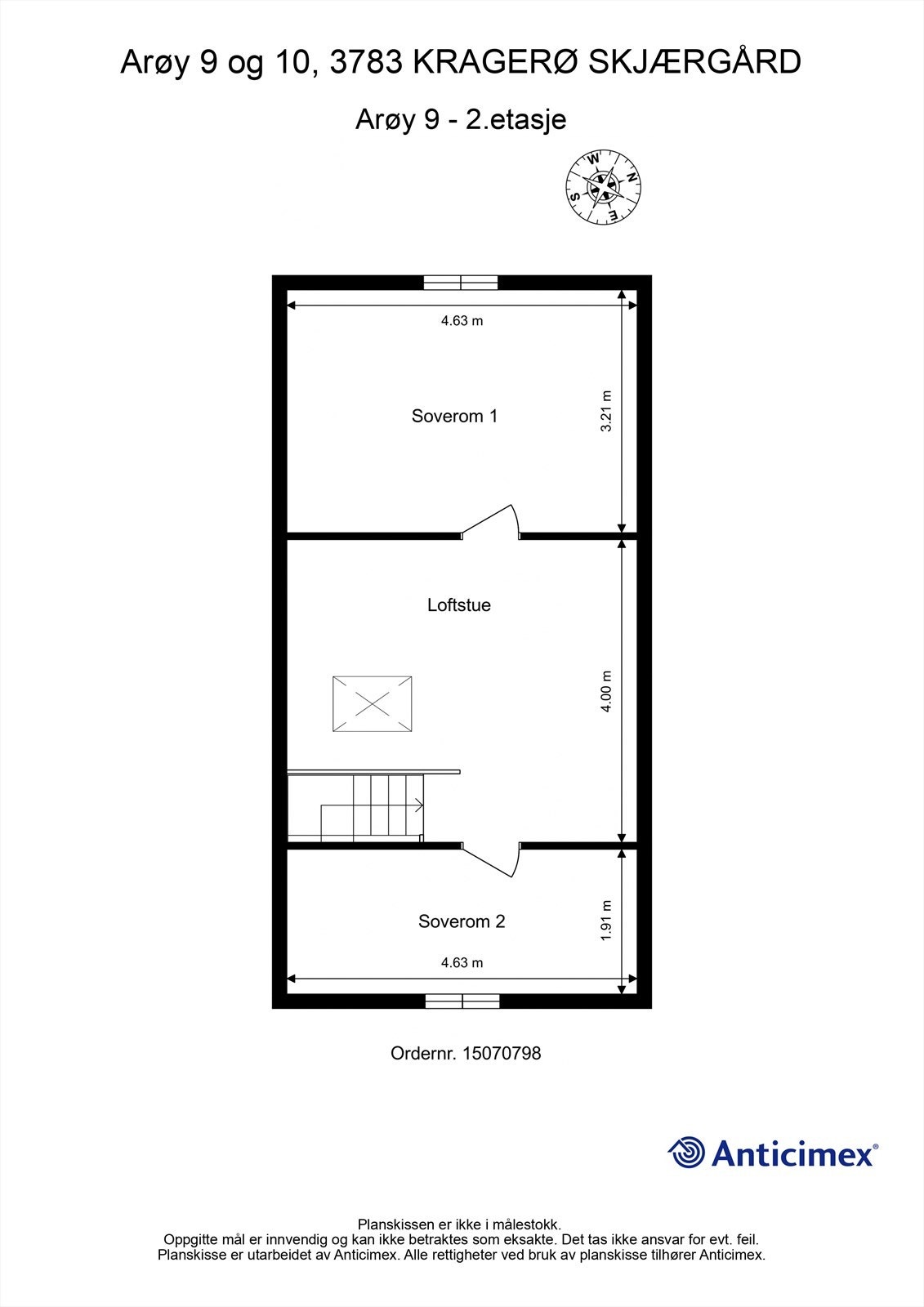 Plantegning - Arøy 9 - 2. etasje Galleribilde