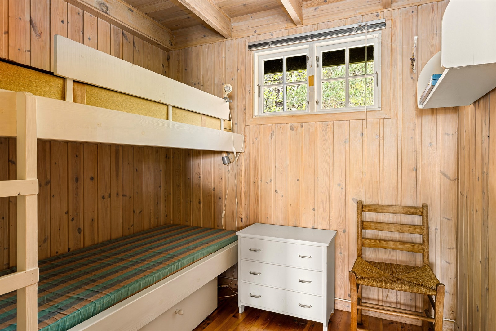 I gjestehytta eller "Dukkestuen" som den kalles, er det tre soverom. Galleribilde