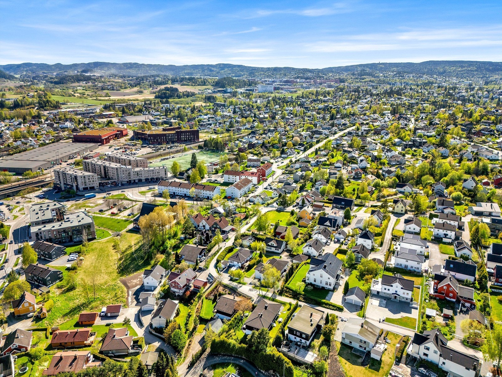 Det er flere butikker og servicetilbud i området. Ved togstasjonen ligger nye Fjellhammer Torg Galleribilde