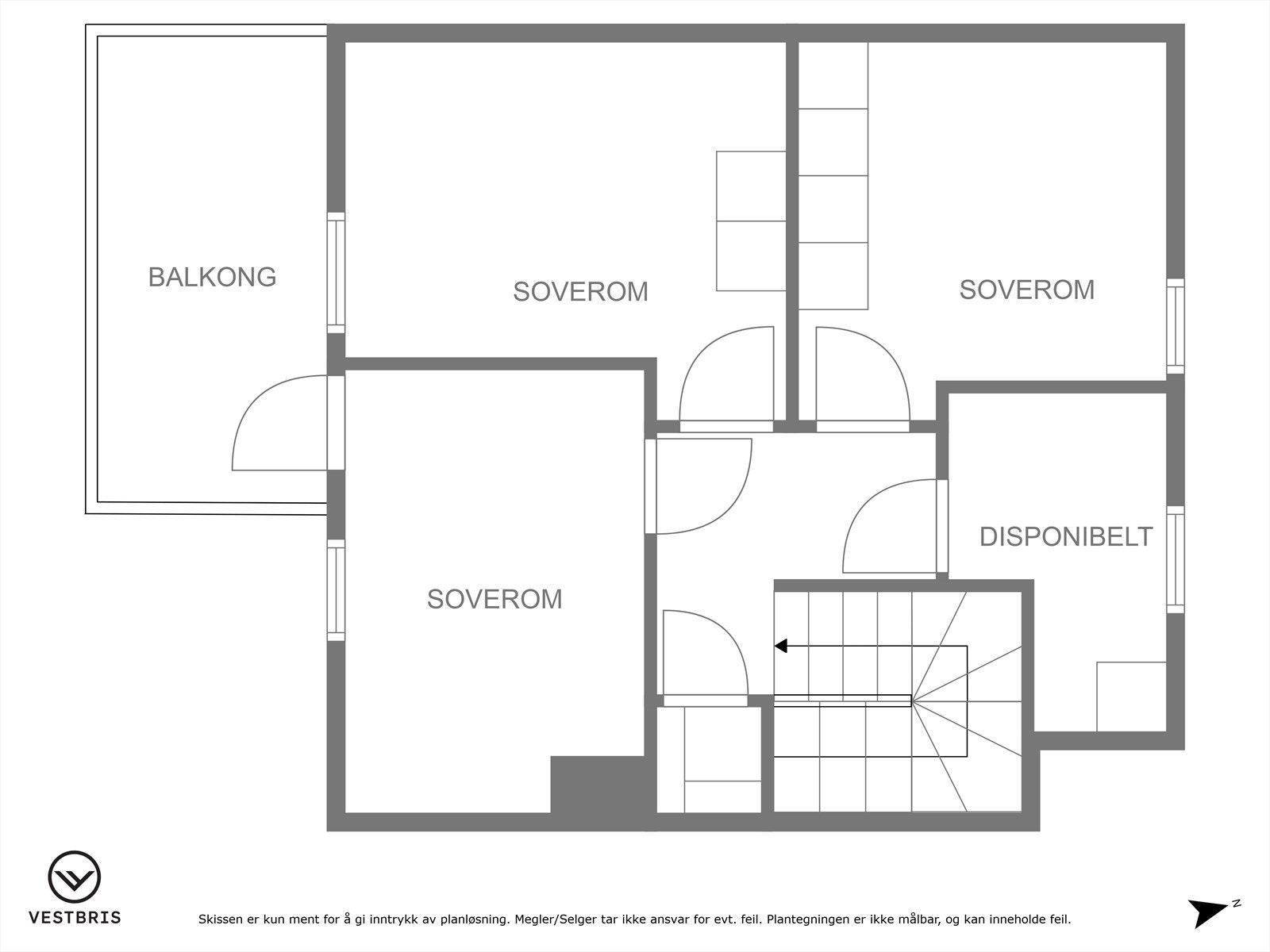 Planløsning loft Galleribilde