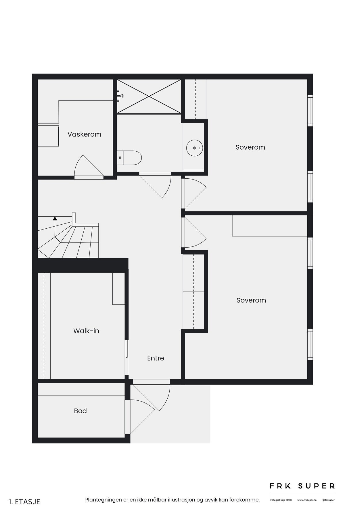 Plantegning 1. etasje Galleribilde